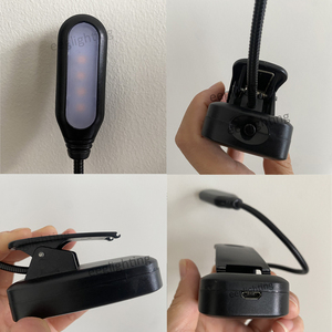 <span class=keywords><strong>Led</strong></span> không có màu xanh <span class=keywords><strong>Clip</strong></span> đọc sách ánh sáng linh hoạt nghiên cứu USB có thể sạc lại cuốn sách ánh sáng cho đọc trên giường có thể điều chỉnh đêm đèn - Product Image 3
