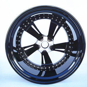 ล้อแม็กซ์ JASTOO รุ่นยอดนิยม สีดำเงา แบบ 2 ชิ้น ขนาด 23x10.5 นิ้ว สำหรับรถยนต์นั่งส่วนบุคคล ผลิตจากอะลูมิเนียม PCD 5x130 ผลิตในจีน - Product Image 5