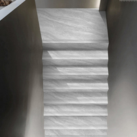 Antidérapant décoratif d'aspect marbré avec des carreaux d'escalier en porcelaine émaillée pour l'étape