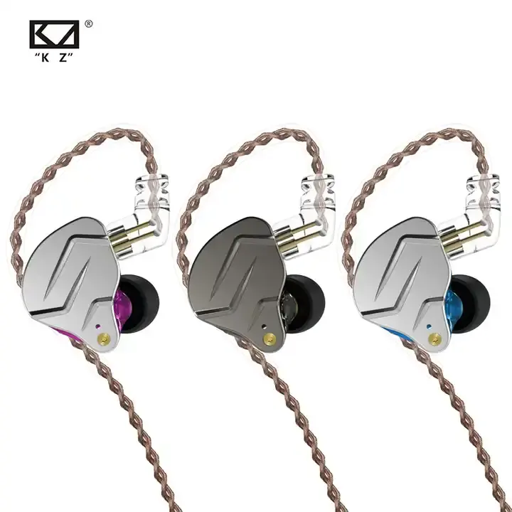 Tai nghe KZ Zsn Pro chính hãng Tai nghe nhét tai thể thao khử tiếng ồn âm thanh nổi HIFI âm trầm âm thanh nổi có dây 3.5mm có micrô