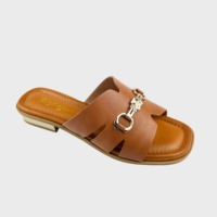Mules d'été vintage pour femmes, antidérapantes, à bout carré ouvert, à talon bas, pour l'extérieur, tendance, vente en gros