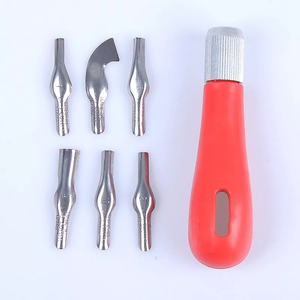 Vente chaude <span class=keywords><strong>Lino</strong></span> Cutter Set Tampon En Caoutchouc Outils De Sculpture Linoléum Cutter 5 Assortiment Pour Fournitures D'art - Product Image 2