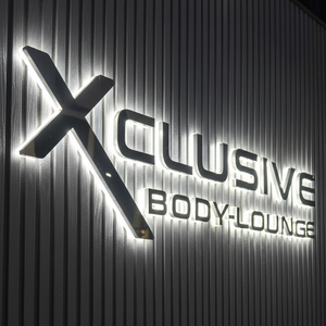Business Luxury Custom 3D Logo <b>LED</b> Backlit <b>Sign</b> Gold Stainless Steel Illuminated Letters for Interior Wall Branding - Product Image 5