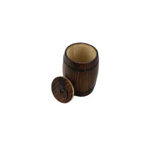 Barato especial decorativo pequeño barril de madera con logotipo personalizado