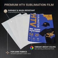 Vinyle de sublimation HTV pour tissus foncés, chemises en coton, film de transfert thermique imprimable pour l'impression de vêtements DIY