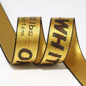 Bán Buôn Biểu Tượng Tùy Chỉnh Jacquard In 38 Mét 50 Mét Nylon <span class=keywords><strong>Webbing</strong></span> Dây Đeo - Product Image 4