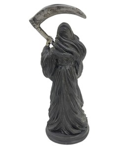 Decorazione di HALLOWEEN GRIM mietitore scheletro statuetta di <span class=keywords><strong>morte</strong></span> con la statua <span class=keywords><strong>della</strong></span> <span class=keywords><strong>falce</strong></span> - Product Image 2
