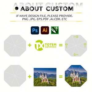 Paraguas Plegable Semiautomático Personalizado, Impermeable, Tela de Nailon 190T, Diseño Moderno, Impresión UV/Serigrafía, Promocional - Product Image 2