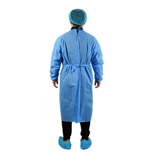 Sms Spp Cpe Avental Proteção Sergical Vestido de isolamento Disposableng Spot Atacado Máscara Facial Descartável Adulto CE Azul <span class=keywords><strong>2</strong></span> Anos 90% - Product Image 3