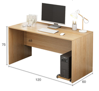 Bureau d'ordinateur en bois au style moderne, armoire, pour ordinateur portable, table d'écriture, pour la maison et le bureau