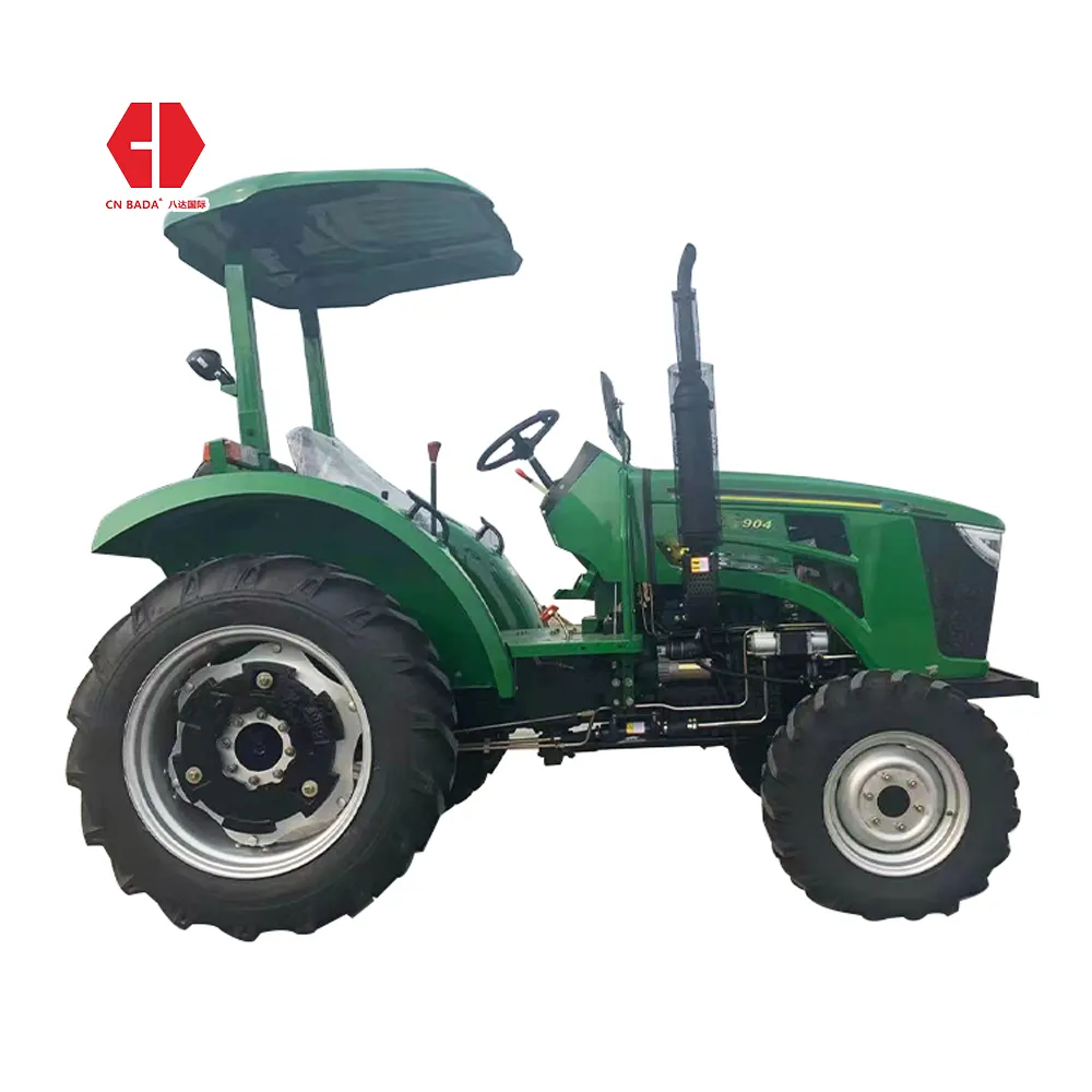Mesin Kompak Mesin Diesel Traktor Pertanian Menengah 4X4 90hp Di Tiongkok
