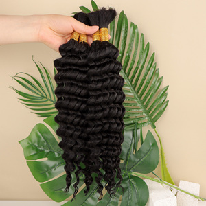Orientfashion High Grade <strong>Deep</strong> <strong>Wave</strong> Hair Bundle Human Hair <strong>Extensions</strong> for Braiding Bundle No Weft Curly Bulk Human Hair - Product Image 1