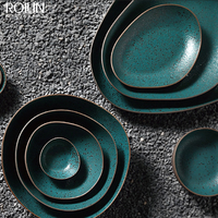 Vaisselle en gros du fabricant, assiettes en céramique nordique, assiettes de restauration, prix de gros, vaisselle en porcelaine pour hôtel