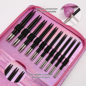 Jp 10 cặp kim đan tròn có thể hoán đổi cho nhau nhiều kích cỡ kim đan tròn - Product Image 2