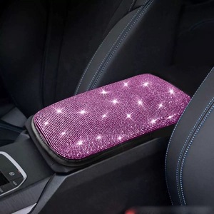 Xingyue Accessori Decorativi <span class=keywords><strong>Interni</strong></span> <span class=keywords><strong>Auto</strong></span> Anteriori, Cuscinetto per Bracciolo <span class=keywords><strong>in</strong></span> <span class=keywords><strong>Pelle</strong></span> Creativo con Diamanti Bling, Tappetino Lussuoso per Bracciolo - Product Image 6