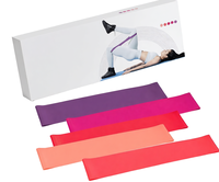 Bandas Elásticas de Resistencia de Látex Duraderas con Logotipo Personalizado al por Mayor, Set de Inicio para Yoga, Ejercicios de Estiramiento, Glúteos, Piernas y Fisioterapia
