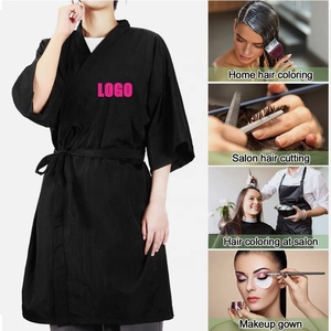 Batas de Barbería Personalizadas con Logotipo Profesional, Capas <span class=keywords><strong>para</strong></span> Clientes de Salón de Belleza, Kimono <span class=keywords><strong>para</strong></span> Spa - Product Image 5