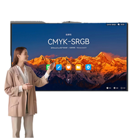Tableau blanc interactif intelligent à écran tactile 20 points de 65 pouces, panneau LCD 4K, caméra 48MP, cadre en aluminium, garantie 1 an, Android