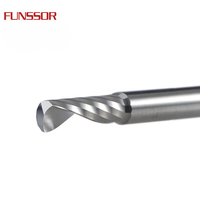 Fresa espiral de carburo de un solo filo, para grabado CNC en madera/acrílico/ACM