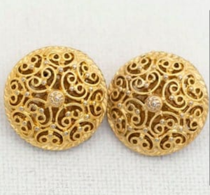 Pendientes de <span class=keywords><strong>Aro</strong></span> Gruesos de Acero Inoxidable de Alta Calidad <span class=keywords><strong>con</strong></span> Logotipo Personalizado, Chapados en Oro, Resistentes al Deslustre - Product Image 1
