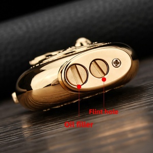 Briquet à silex compact vintage en alliage de zinc CHIEF, rechargeable, pour huile et <span class=keywords><strong>kérosène</strong></span>, personnalisable avec logo, idéal pour cigarettes, cadeaux d'affaires, portable - Product Image 5