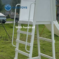 Grande structure de jeu intérieure en plastique avec piscine à balles et toboggans pour enfants, idéale pour les jardins, les écoles publiques et les fêtes ; construction métallique durable - pour enfants