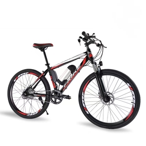 Vélo de montagne électrique pour adultes 36V/250W avec moteur arrière sans balais, 1 vitesse, freins à double disque, batterie au lithium, respectueux de l'environnement, suspension 26 pouces - Product Image 3