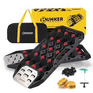 BUNKER INDUST 25t 4x4 Vehículo Todoterreno, Placas de Recuperación de Arena para Emergencias, Compatible con Gatos, Tabla de Escape con Asa - Product Image 1
