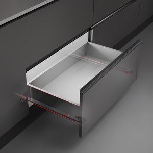 KINGSTAR Sychronized <strong>3</strong> Section Soft Closing Undermounted <strong>Drawer</strong> <strong>Slides</strong> Rail - Product Image 3