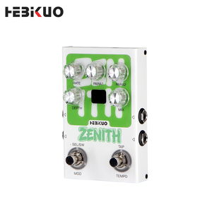 โปรเซสเซอร์กีตาร์แบบกำหนดเอง HEBIKUO ZENITH แป้นเหยียบสเตอริโอโมดูเลชั่นระดับมืออาชีพ, จอแสดงผล 2 หลัก, ฟุตสวิตช์ RGB คู่ สำหรับผู้เริ่มต้น - Product Image 3