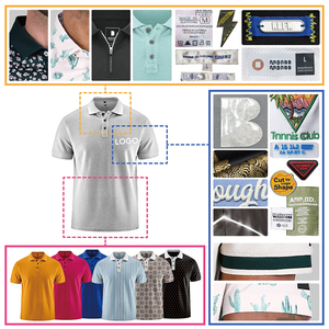 เสื้อโปโลผู้ชายแบรนด์ดัง ผ้าไร้ตะเข็บ ดีไซน์เนอร์ ปกสีขาว กระดุมมุก สำหรับตีกอล์ฟ - Product Image 2