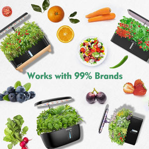 Kit de sistema de cultivo hidropónico de 66 piezas Kit de vainas de semillas que incluye esponjas de cultivo Cestas de plantas Cúpulas Etiquetas para <span class=keywords><strong>Aerogarden</strong></span> - Product Image 5