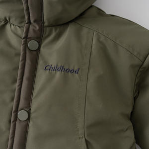 Veste d'hiver pour enfants 2025, style coréen, couleur unie, en coton, élégante, <span class=keywords><strong>col</strong></span> rabattu, matelassée, décontractée, tendance, pour garçons et filles - Product Image 6