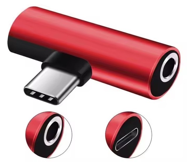 Hot Selling High Quality 2 in 1 USB Type-C to 3.5mm Audio USB C Adapter Headphone Charger Adapter for Mobile Phones