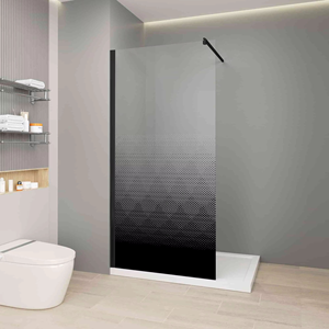 Venta al por mayor de cabina de <span class=keywords><strong>ducha</strong></span> impresa semidegradado con marco de aluminio y pantalla de <span class=keywords><strong>ducha</strong></span> de vidrio templado para hoteles - Product Image 1
