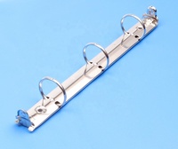 Classeur A5 à 6 anneaux en fer plaqué or et argent, mécanisme de reliure à clipser, écologique, capacité 150 lb, disponible en différentes couleurs, pour agenda et carnet