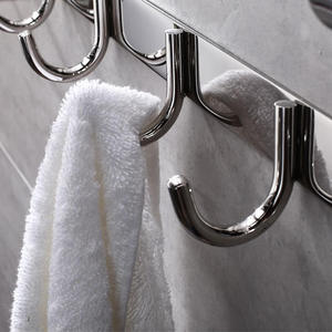 Modern <b>Wall</b> <b>Mounted</b> Aluminum Bathroom Accessories Set Towel Rack <b>Shelf</b> Holder Rustproof Bathroom Hardware Set - Product Image 3