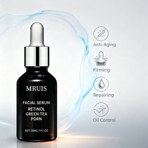 Sérum raffermissant au thé vert PDRN, <span class=keywords><strong>soin</strong></span> coréen végétalien pour les ridules et l'aplanissement de la texture de la peau, disponible en <span class=keywords><strong>coffret</strong></span> cadeau MRUIS 30ml - Product Image 3