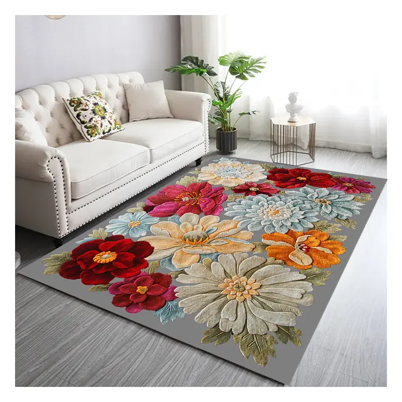 Modern Design Floor Rugs Living Room Large Carpets Rug Alfombra Luminosa Custom Living Room