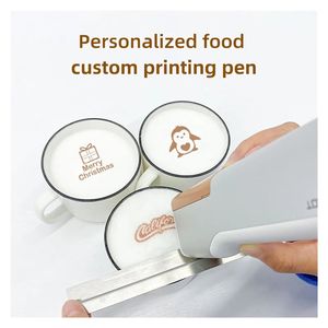 Impresora de Alimentos Portátil EVEBOT, Impresora de Tinta Comestible para Café Latte Art, para Pasteles, Galletas, Pan, Máquina de Impresión de Alimentos 3D DIY - Product Image 2