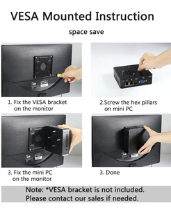 Mini PC industrial con chipset Intel de cuatro núcleos, J1900 N2840, 4GB de <span class=keywords><strong>RAM</strong></span>, 256 GB SSD, conectividad WIFI sin ventilador utilizada con HDD, 1 unidad - Product Image 6