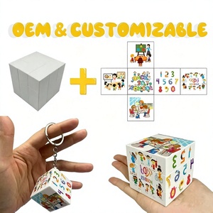 Cube magique publicitaire OEM personnalisé avec logo, impression UV <span class=keywords><strong>3</strong></span>,<span class=keywords><strong>5</strong></span> cm x <span class=keywords><strong>5</strong></span>,6 cm, 3x3 - Product Image 1