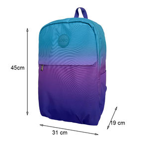 Sac à dos en polyester coloré pour jeunes, grand sac à dos dégradé personnalisé, sacs d'école pour enfants - Product Image 5
