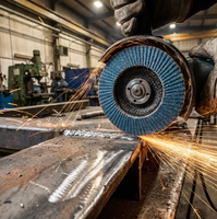 Flap Disc 4 Inch untuk Finishing Permukaan Logam Model T27 Potongan Agresif Cepat dan Halus