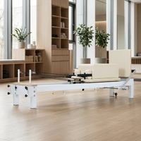 Machine de Pilates Reformer professionnelle en aluminium avec résistance réglable pour l'entraînement en studio et à domicile