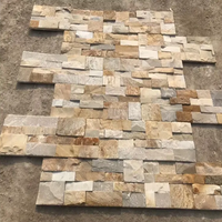 Revêtement mural extérieur en pierre de culture quartzite en forme de Z, empilé, ignifuge, incombustible, garantie 5 ans, vente en gros usine