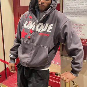 <span class=keywords><strong>เสื้อ</strong></span><span class=keywords><strong>ฮู้</strong></span><span class=keywords><strong>ด</strong></span>ผู้ชายพิมพ์ลาย3D งาน OEM กำหน<span class=keywords><strong>ด</strong></span>โลโก้เองปักลายฝรั่งเศสเทอร์รี่เฮฟวี่เวทโอเวอร์ไซส์แบบรูดซิปสำหรับผู้ชาย - Product Image 5