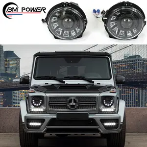 Kualitas Tinggi G Class G Wagon W463 G350 G400 G500 G55 G63 G65 1990-2008 Tahun Gaya M untuk Lampu Kepala dengan Bohlam LED Lampu Kepala