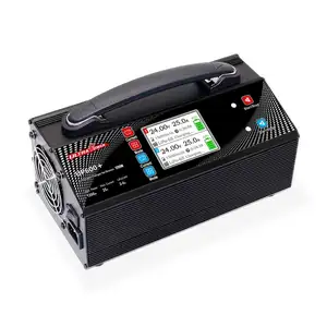 UP600 + AC ערוץ כפול 2x600W 25A 2-6S חכם סוללה מטען מל"ט Lipo סוללה איזון מטען לחקלאות Drone סוללה