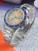 Saint Martin Peacock SL-4801Men Mechanische Chronograph enuhr Tauchen Automatische/manuelle Wicklung Hochfrequenz Hua Uhr SN0118JS